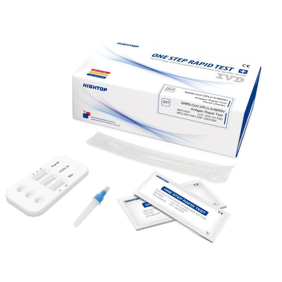 Andere tests (Coaguchek,CRP,Covid...): High top Combi test (Covid-FLU-RSV)