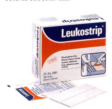 Leukostrip 6.4 mm x 76 mm/3 - 10 stuks